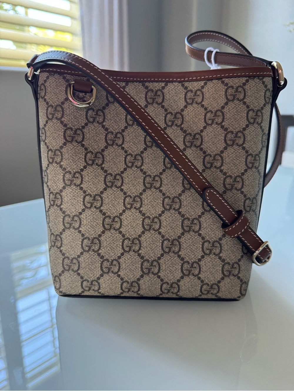 Gucci GG Emblem Bucket Bag